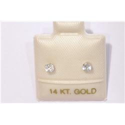 14KT GOLD CZ EARRINGS