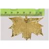 Image 2 : 23KT GOLD MAPLE LEAF PENDANT