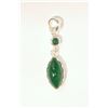 Image 1 : STERLING SILVER JADE PENDANT