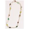 Image 1 : STERLING SILVER GEMSTONE NECKLACE