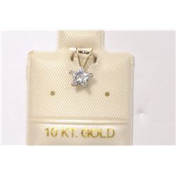 10KT GOLD CZ PENDANT