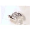 Image 1 : STERLING SILVER DIAMOND (7 DIAMONDS) RING