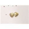 Image 1 : 14KT GOLD HEART EARRINGS