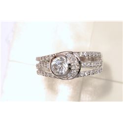 STERLING SILVER CZ RING