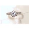 Image 1 : STERLING SILVER CZ RING