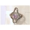 Image 1 : STERLING SILVER PINK CZ RING