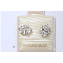 STERLING SILVER CZ EARRINGS