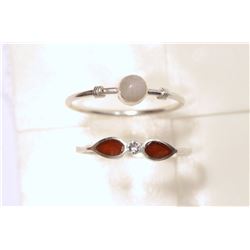 2 STERLING SILVER RINGS