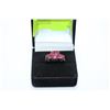 Image 1 : .925 SILVER LADIES RING W 3.98 CTW RUBY GEMSTONES