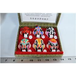 PAINTED SCULPTURED ART CLAY ZHONG BOX SET