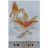 Image 1 : CRYSTAL HUMMINGBIRD WITH FLOWER