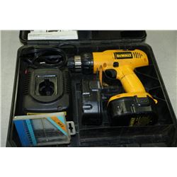 14.4V DEWALT CORDLESS DRILL WITH 2 BATTERIES