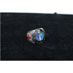 SILVER PLATED MAN MOOD KINGS RING