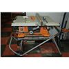 Image 1 : RIDGID 10 INCH TABLE SAW MOUNTED ON