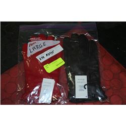 2 PAIRS OF LADIES LEATHER GLOVES