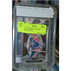 CONTAINER OF EDMONTON OILERS HOCKEY CARDS