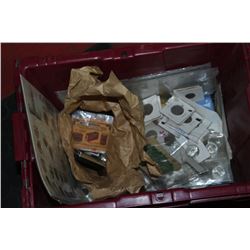 SMALL RED TOTE OF TRUE ESTATE LOT