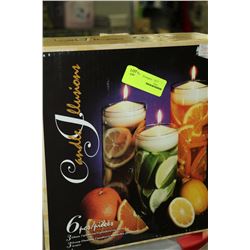 6PC. CANDLE ILLUSIONS