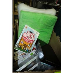 Wii WITH CONTROLLERS AND GAMES