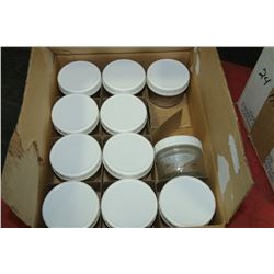 CASE OF 11 SALMON MASON JARS