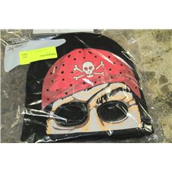 2PK GLOW IN THE DARK HALLOWEEN TOQUES