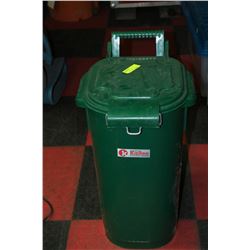 GARBAGE CAN W/ 2 WHEELS