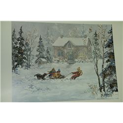 G. JARVIS PRINT PUPPY PRANKS - SIGNED