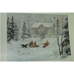 G. JARVIS PRINT PUPPY PRANKS - SIGNED