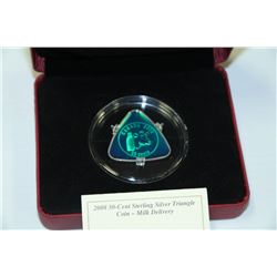 50 CENT CANADIAN STERLING SILVER TRIANGLE COIN