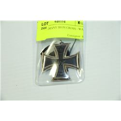 WW1 GERMANY IRON CROSS - WAR METAL