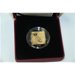 $3 CANADIAN SQUARE COIN - BARN OWL