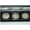Image 1 : SET OF 3 US 1 OZ. SILVER