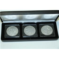 SET OF 3 CANADIAN 1 OZ. COINS