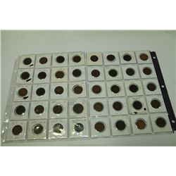 2 SHEETS OF LARGE CANADIAN PENNIES