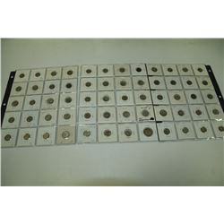 3 SHEETS OF NEWFOUNDLAND SILVER COINS