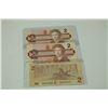 Image 1 : SET OF 3 1986 CANADIAN TWO DOLLAR BANK NOTES