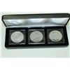 Image 1 : SET OF THREE 1 OZ CANADIAN $5 COINS