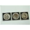 Image 1 : THREE 1 OZ CANADIAN SILVER COINS