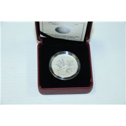 CANADIAN 2011 $10 SILVER COIN - MAPLE LEAF
