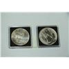 Image 1 : 1 OZ FINE SILVER COIN + SOUTH AFRICA 50 CENT COIN