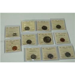 BAG 11 OF ICCS CERTIFIED COINS