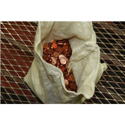 BAG OF 1964 ROYAL CANADIAN MINT PENNIES