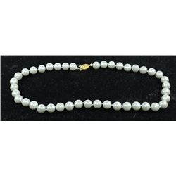 GRAY SEA SHELL PEARL NECKLACE - 10MM