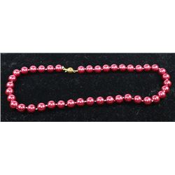 RED SEA SHELL PEARL NECKLACE - 10MM