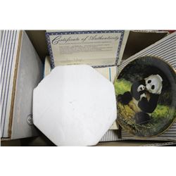 BOX OF ASSORTED PLATES