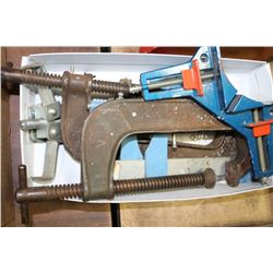 BOX WITH 9 VARIOUS SIZE CLAMPS