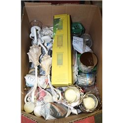 BOX OF NEW CANDLES