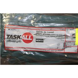BAG OF NORTH CHEMICAL RESISTANT WORK GLOVES