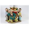 Image 1 : LARGE CERAMIC HAND PAINTED ASIAN "3 BOYS HOLDING