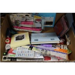 BOX OF NEW SCRAPBOOKING SUPPLIES